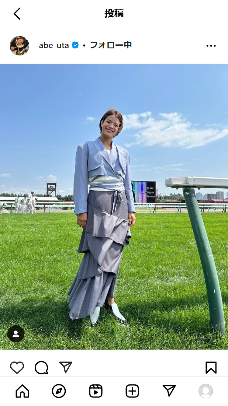 阿部詩のインスタグラムから