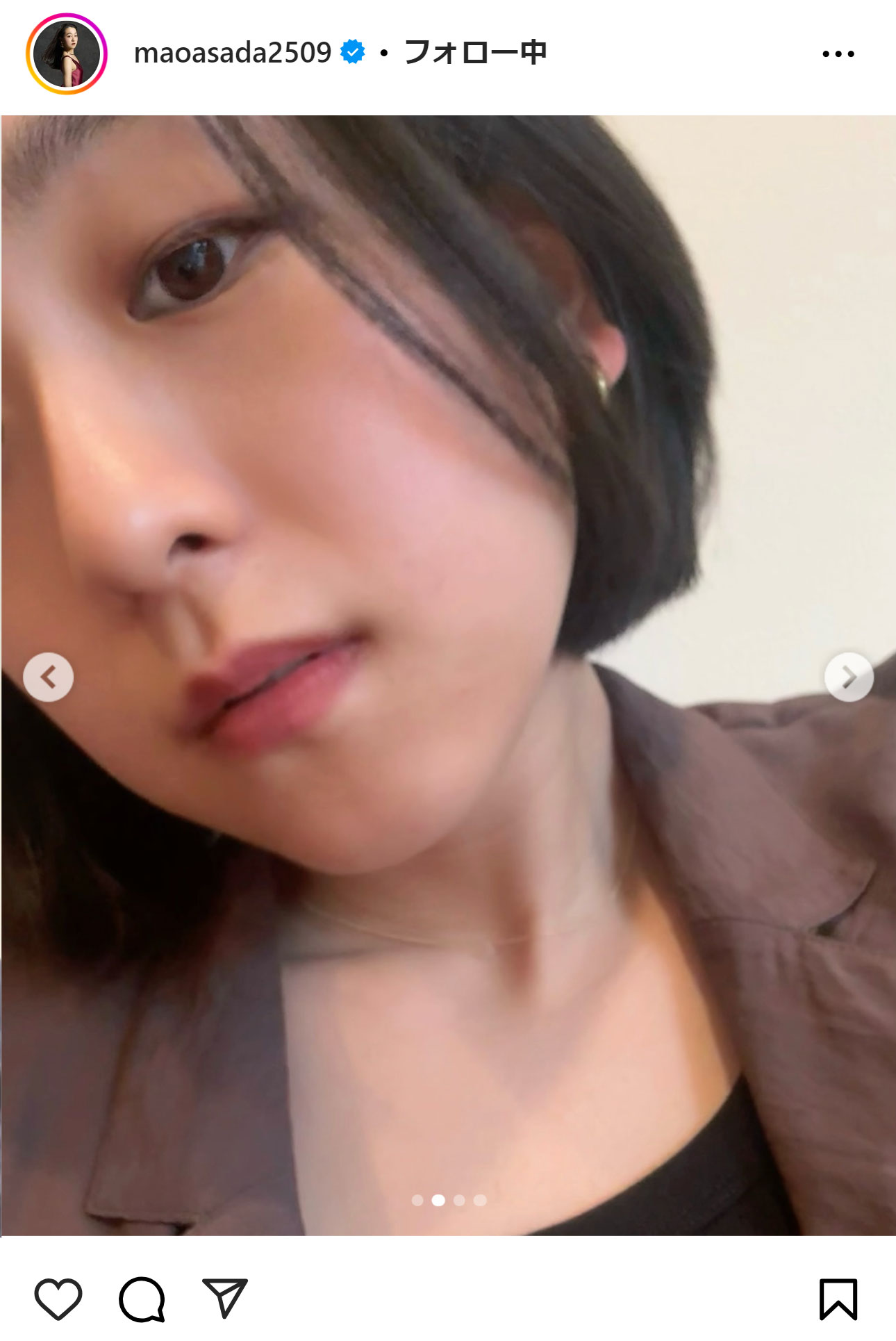 浅田真央さんのインスタグラムから