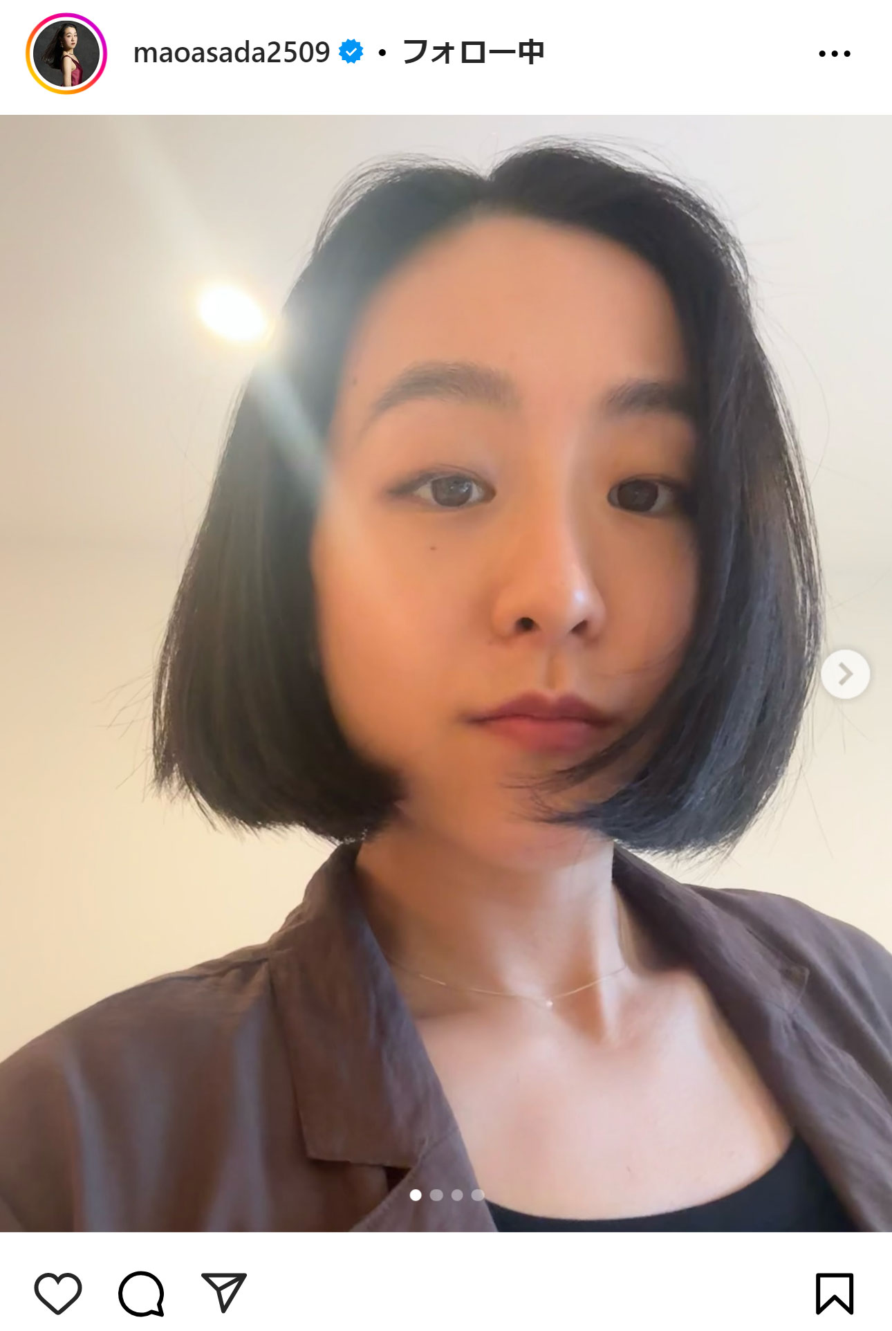 浅田真央さんのインスタグラムから