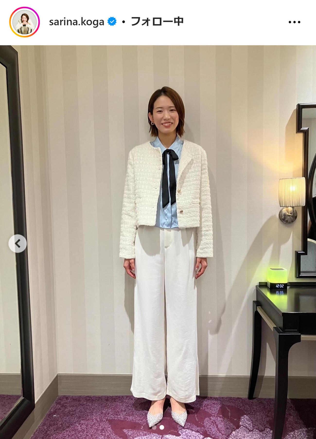 古賀紗理那さんのインスタグラムから