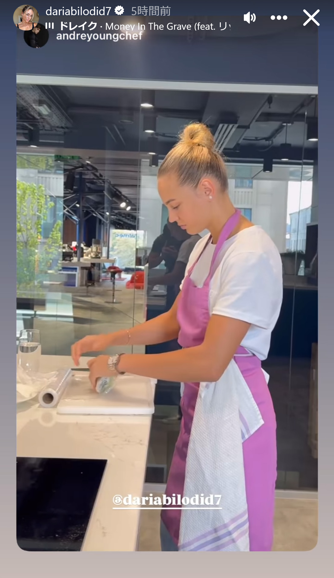 ダリア・ビロディドのインスタグラムから