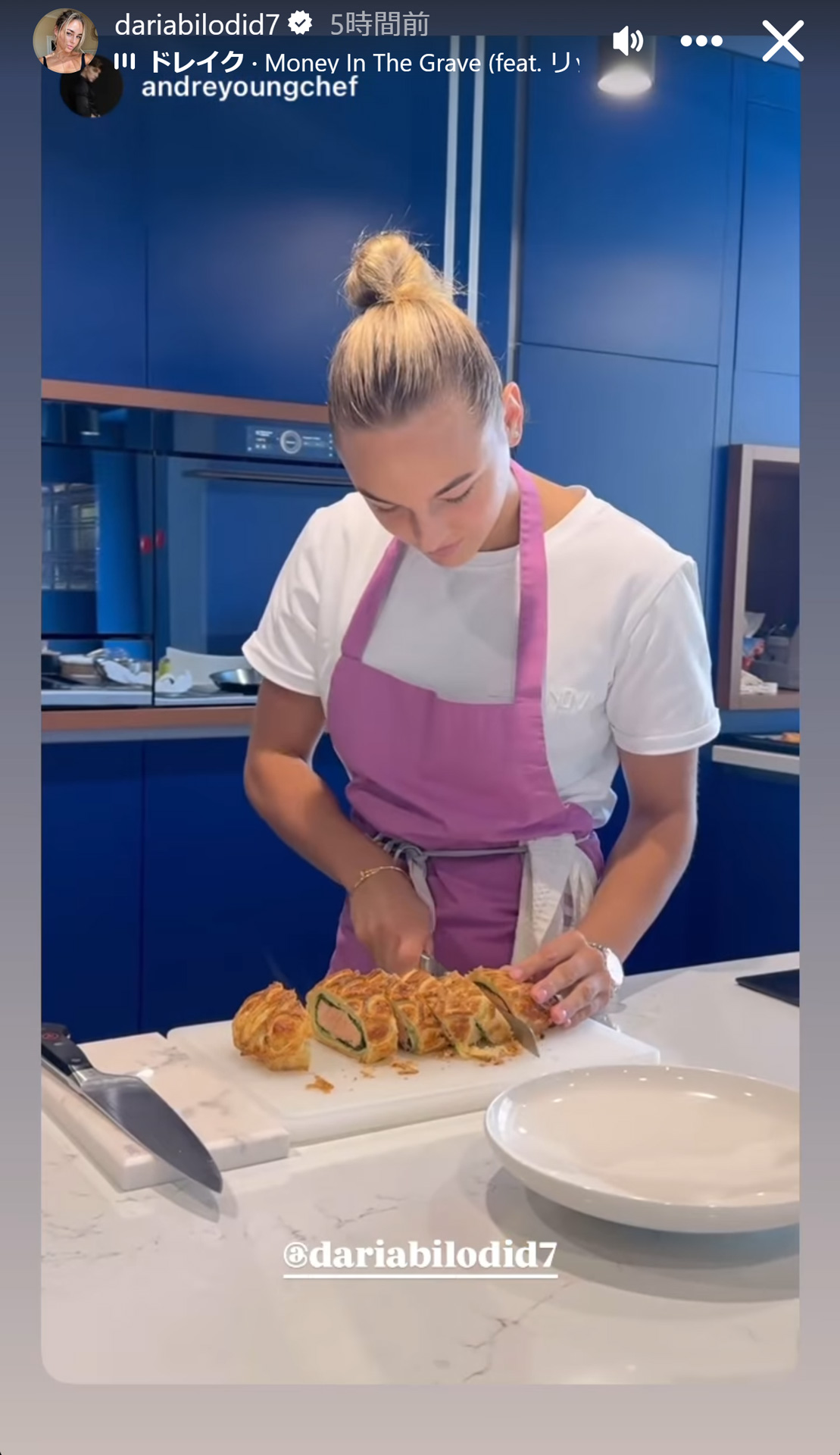 ダリア・ビロディドのインスタグラムから