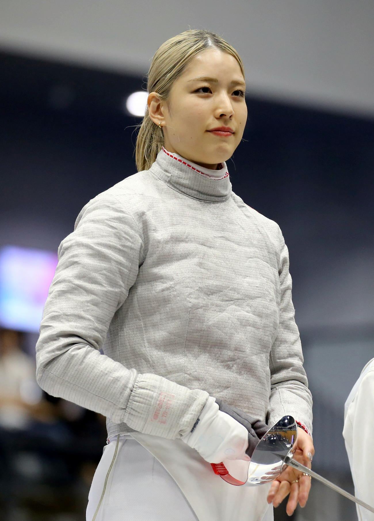 フェンシング全日本選手権　女子サーブルで2年ぶり4度目の日本一に返り咲いた江村美咲（撮影・木下淳）