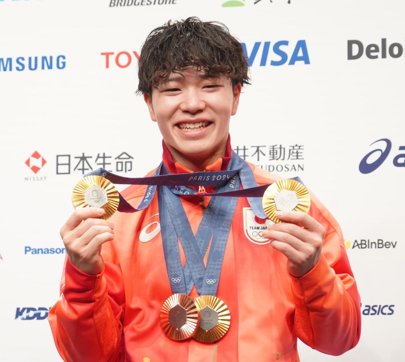 体操男子岡慎之介（2024年8月6日撮影）