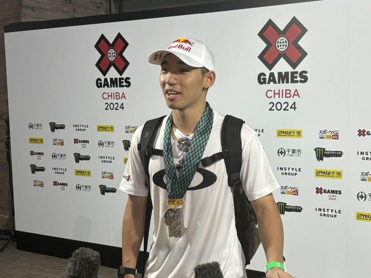 BMX男子パークで2位に入った中村（撮影・勝部晃多）
