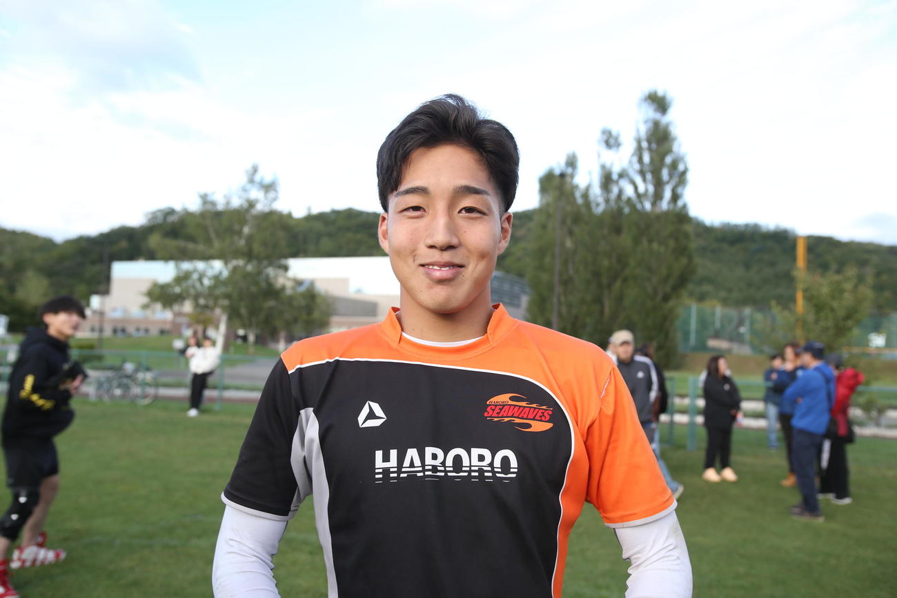 芦別・羽幌・富良野対中標津　芦別・羽幌・富良野合同チームのFB苫米地（撮影・中島洋尚）