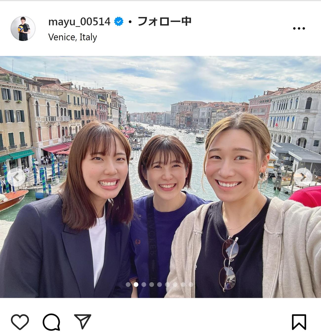 石川真佑のインスタグラムから