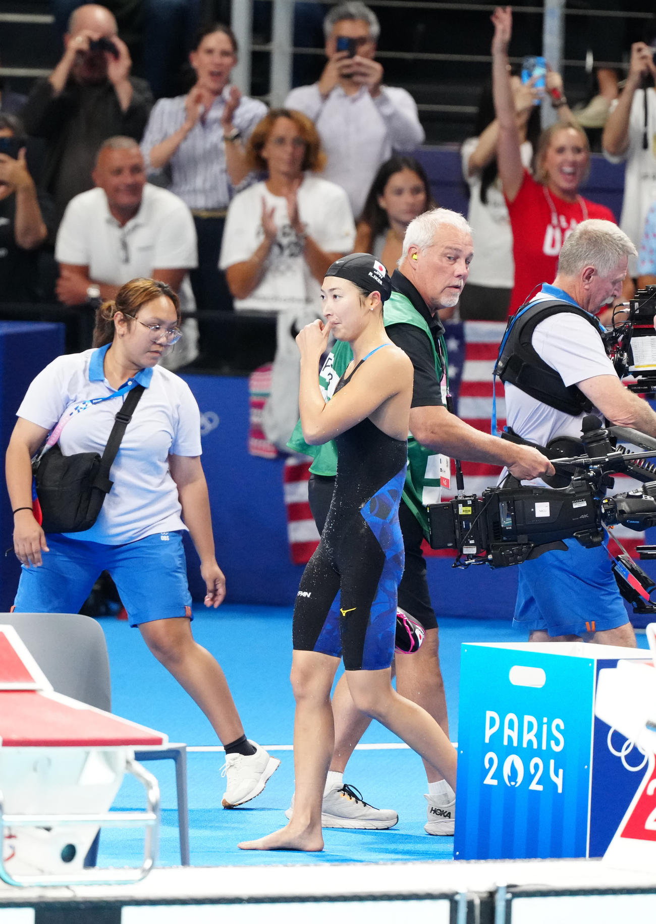 パリ五輪　競泳女子100メートルバタフライ準決勝　準決勝1組で6着となった池江璃花子（2024年7月撮影）
