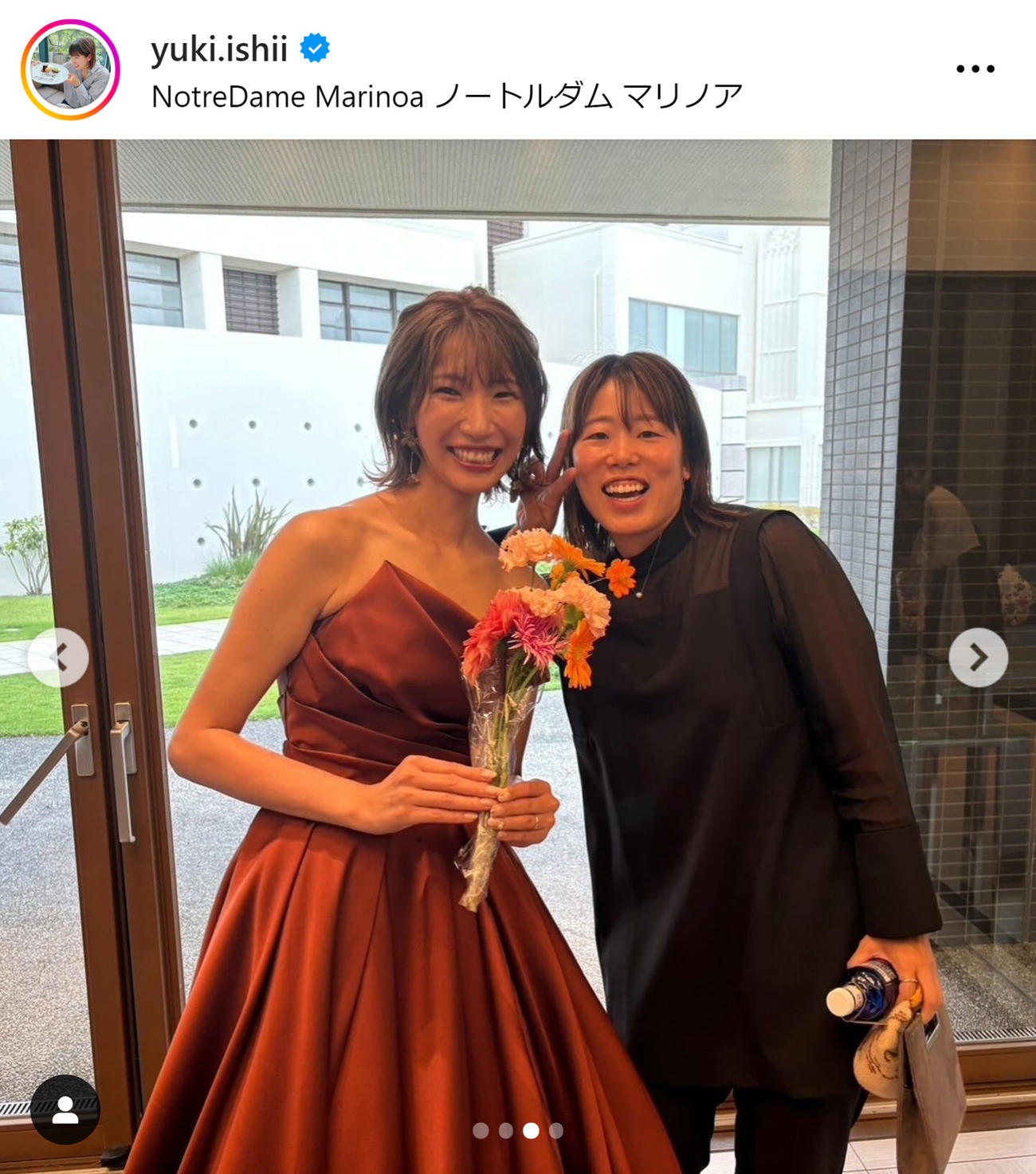 石井優希さんのインスタグラムから