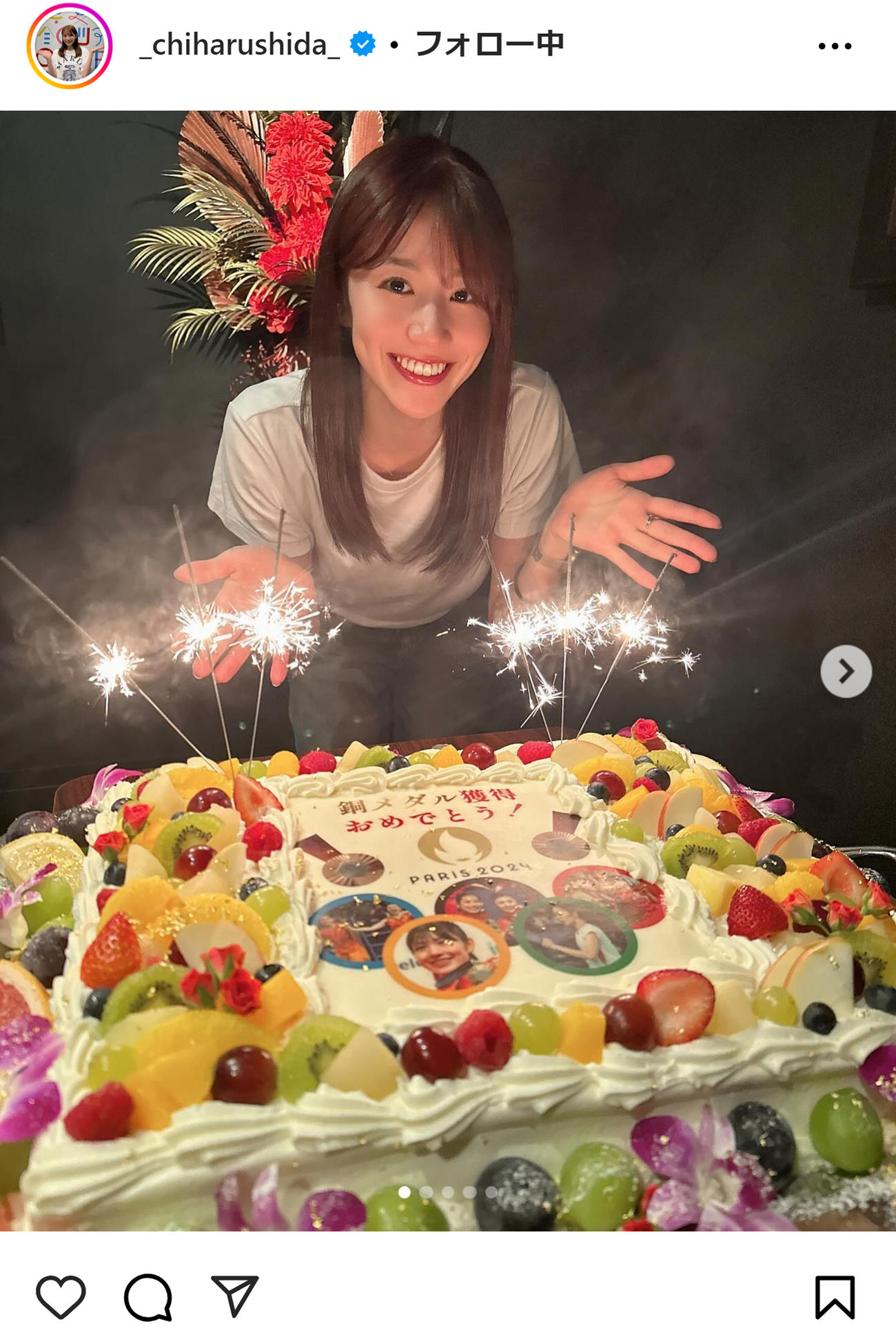志田千陽のインスタグラムから