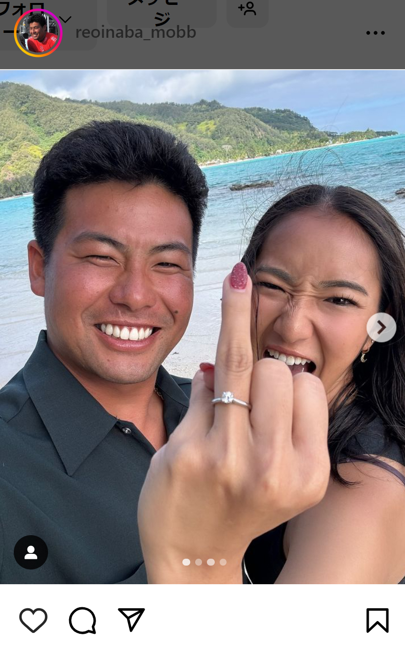 稲葉玲王のインスタグラムから