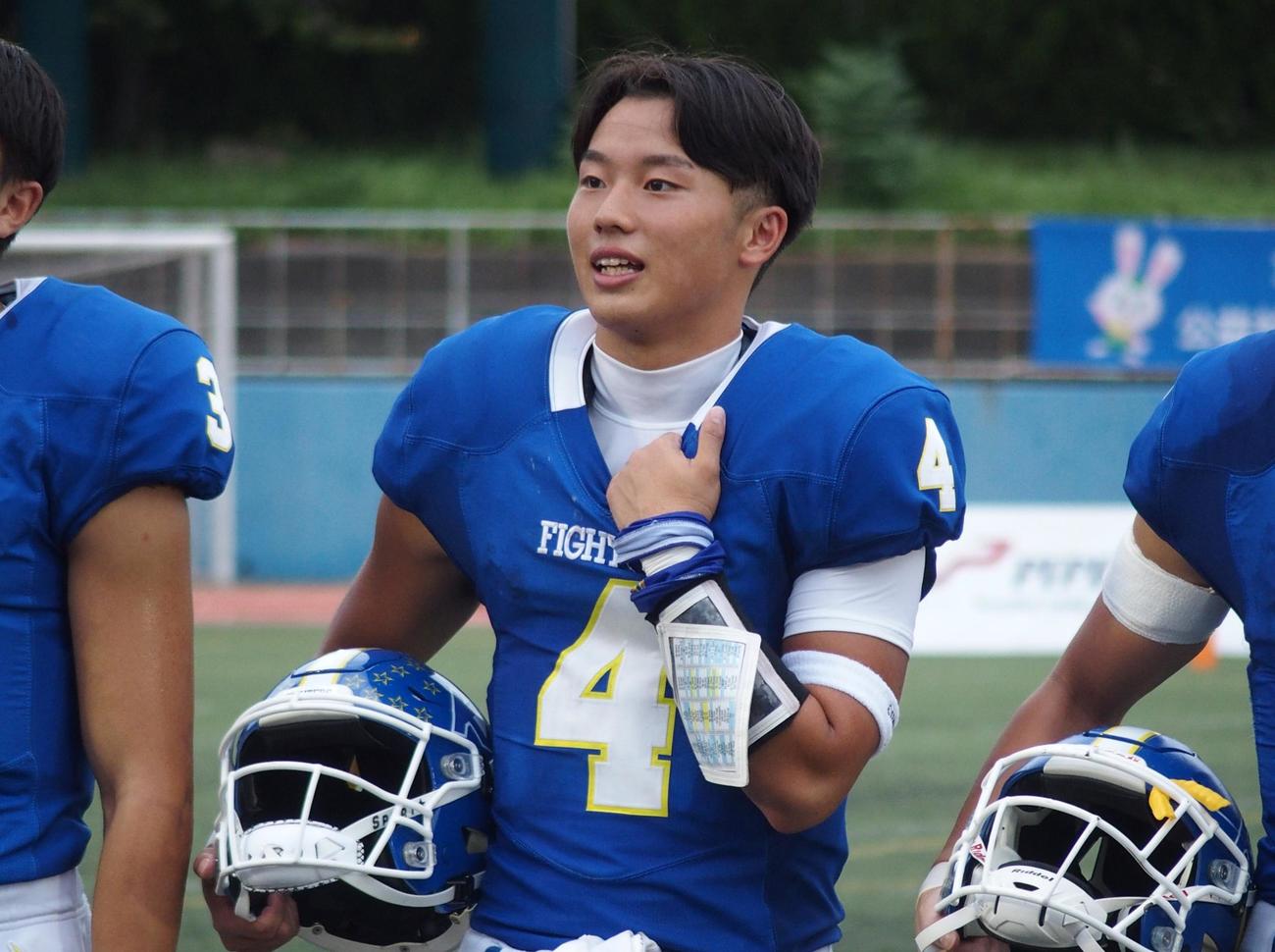 関学大WR小段天響（撮影・永田淳）