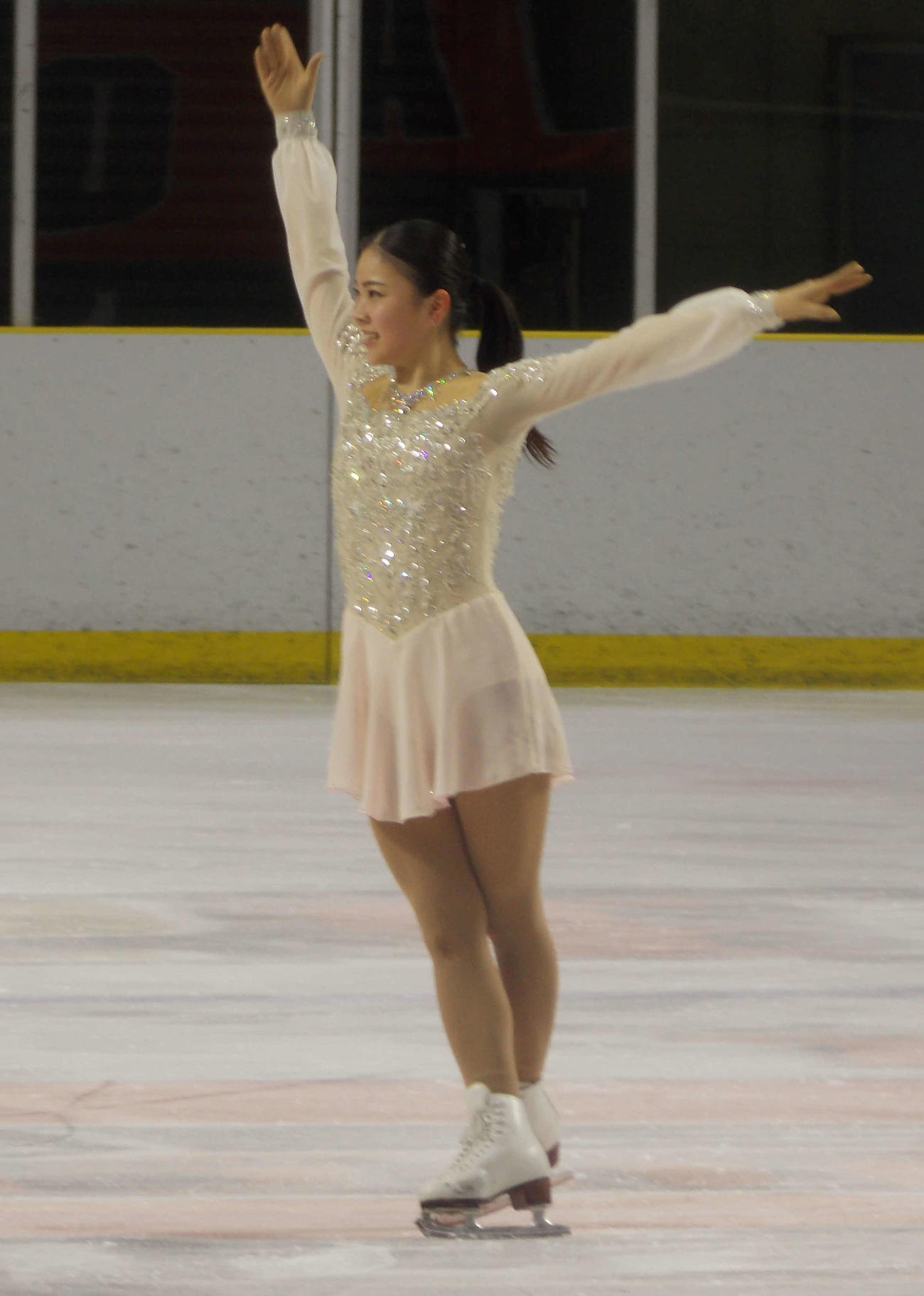 関東選手権女子フリーを終えた吉岡詩果（撮影・松本航）