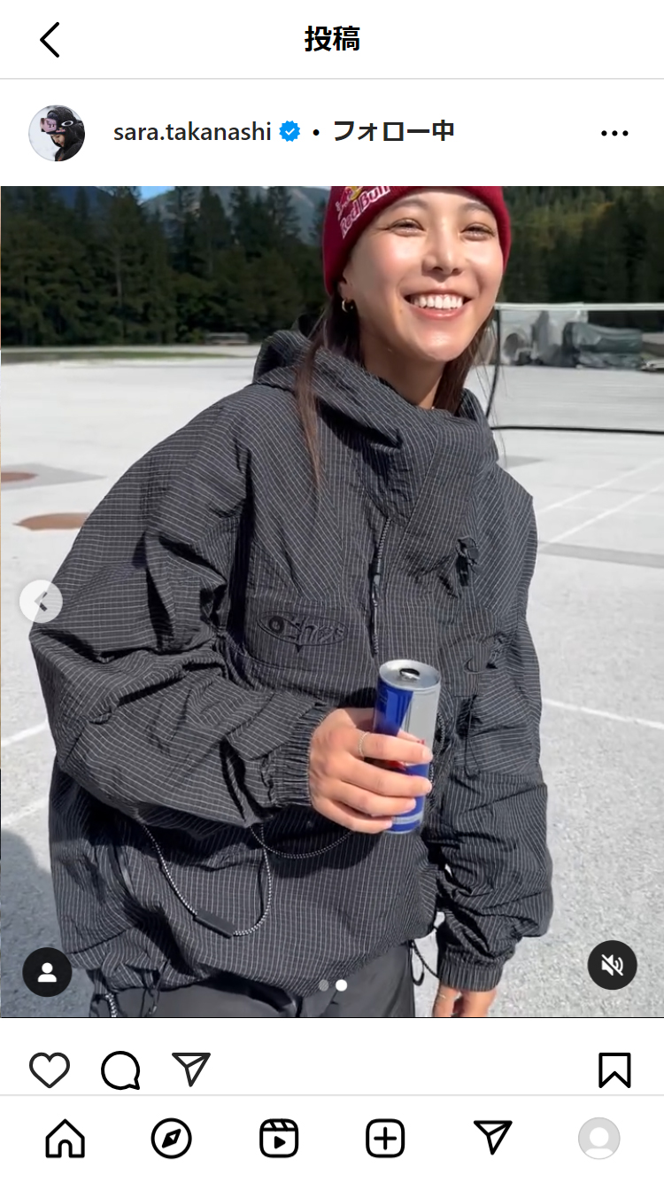 高梨沙羅のインスタグラムから