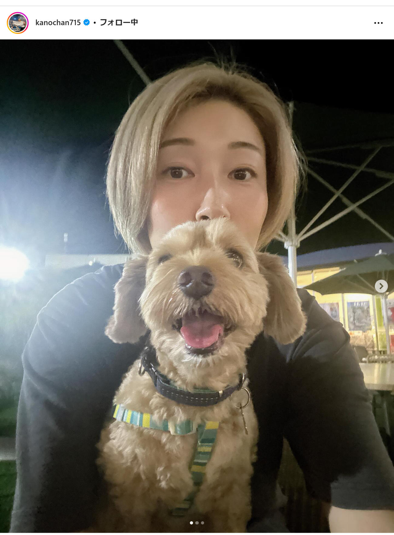 狩野舞子さんのインスタグラムから
