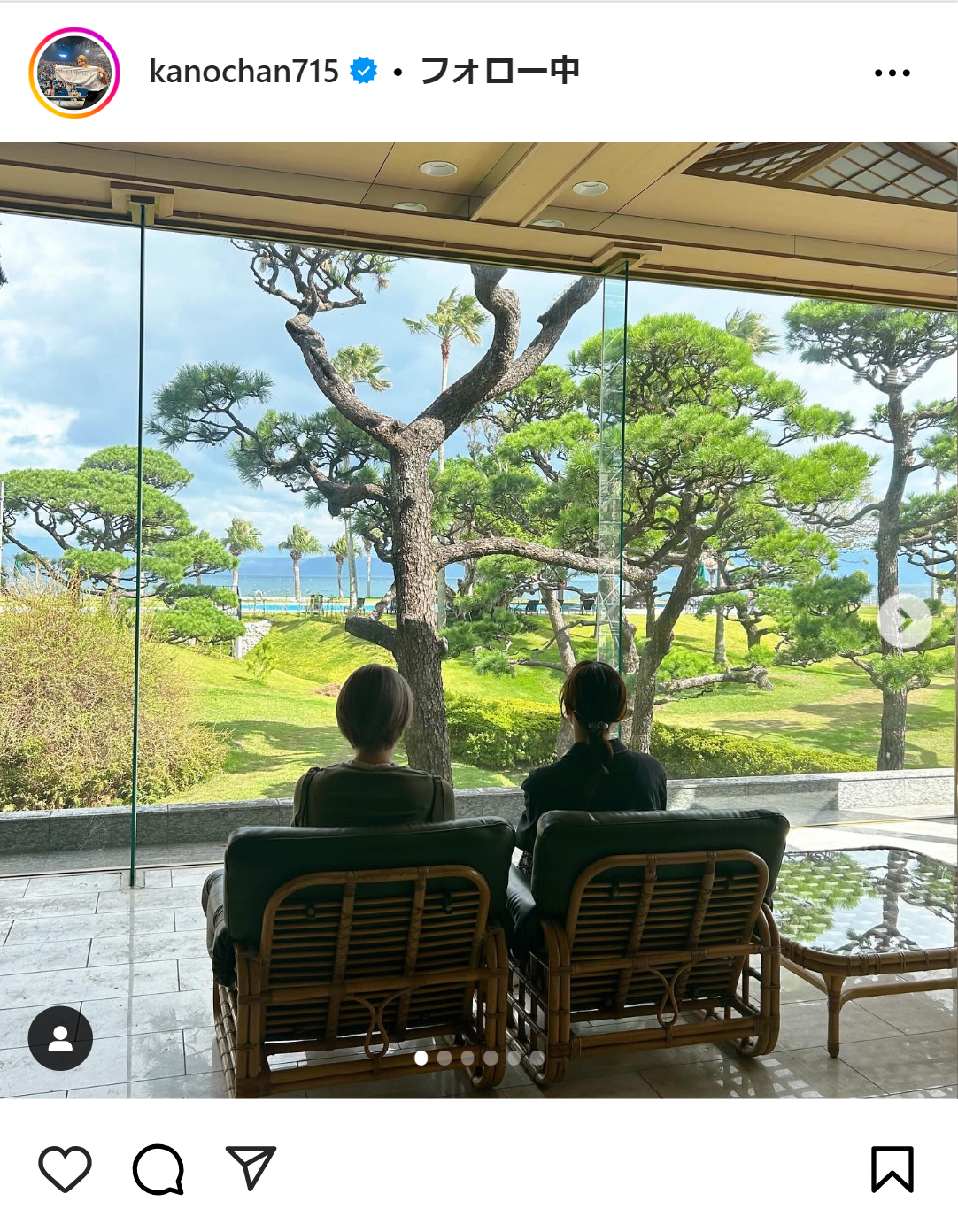 狩野舞子さんのインスタグラムから