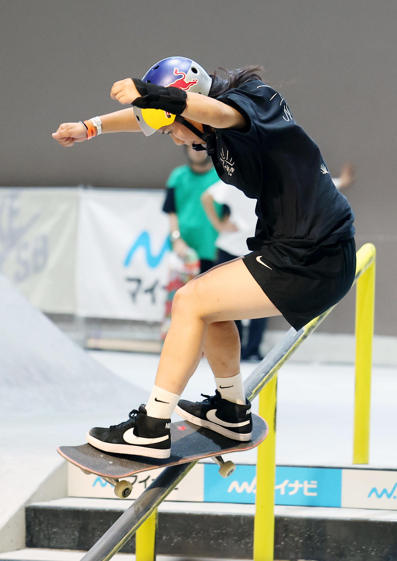 決勝でトリックを決める織田夢海（撮影・前田充）