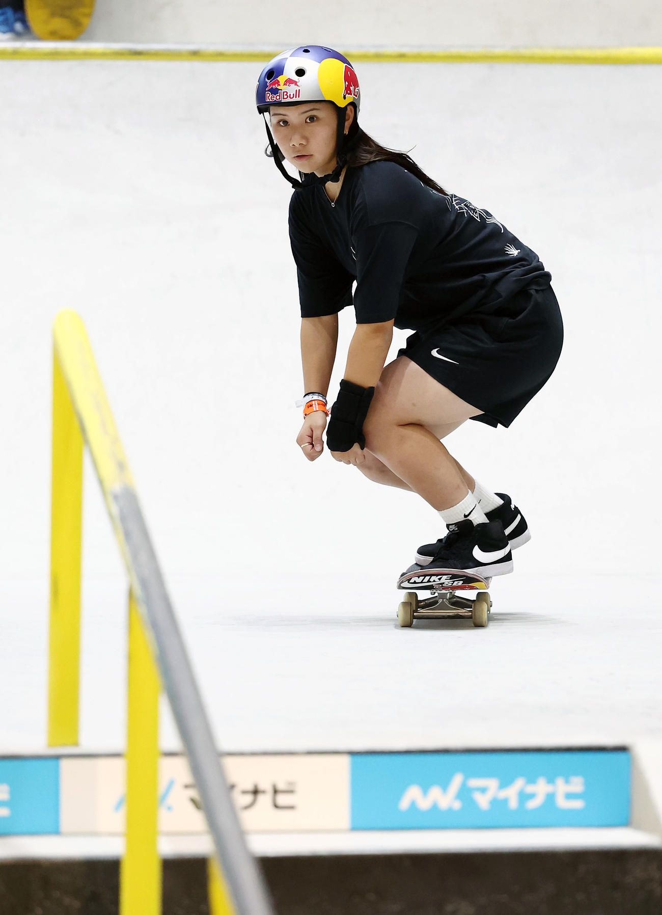 準決勝に臨む織田夢海（撮影・前田充）