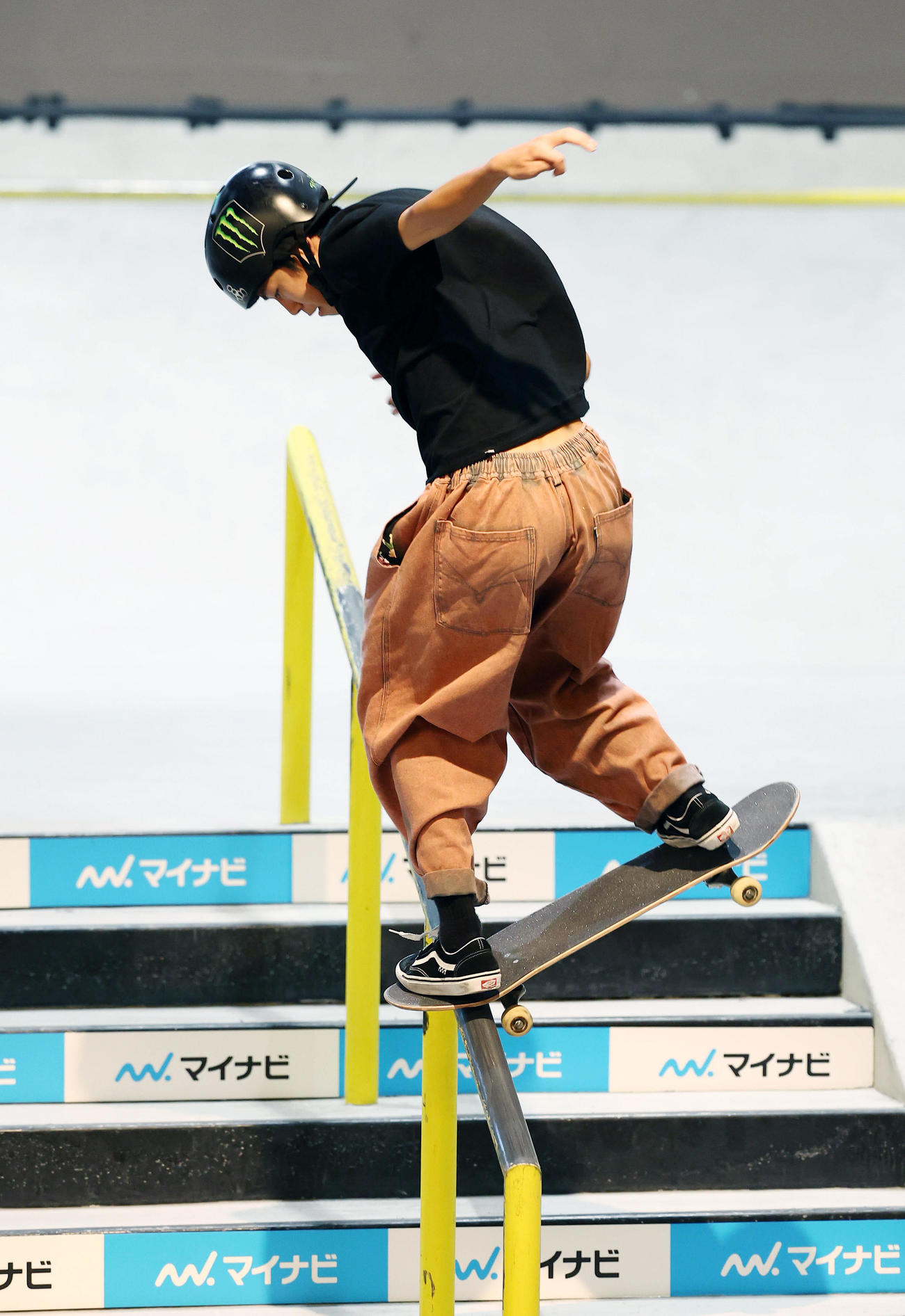 決勝でトリックを決める佐々木音憧（撮影・前田充）