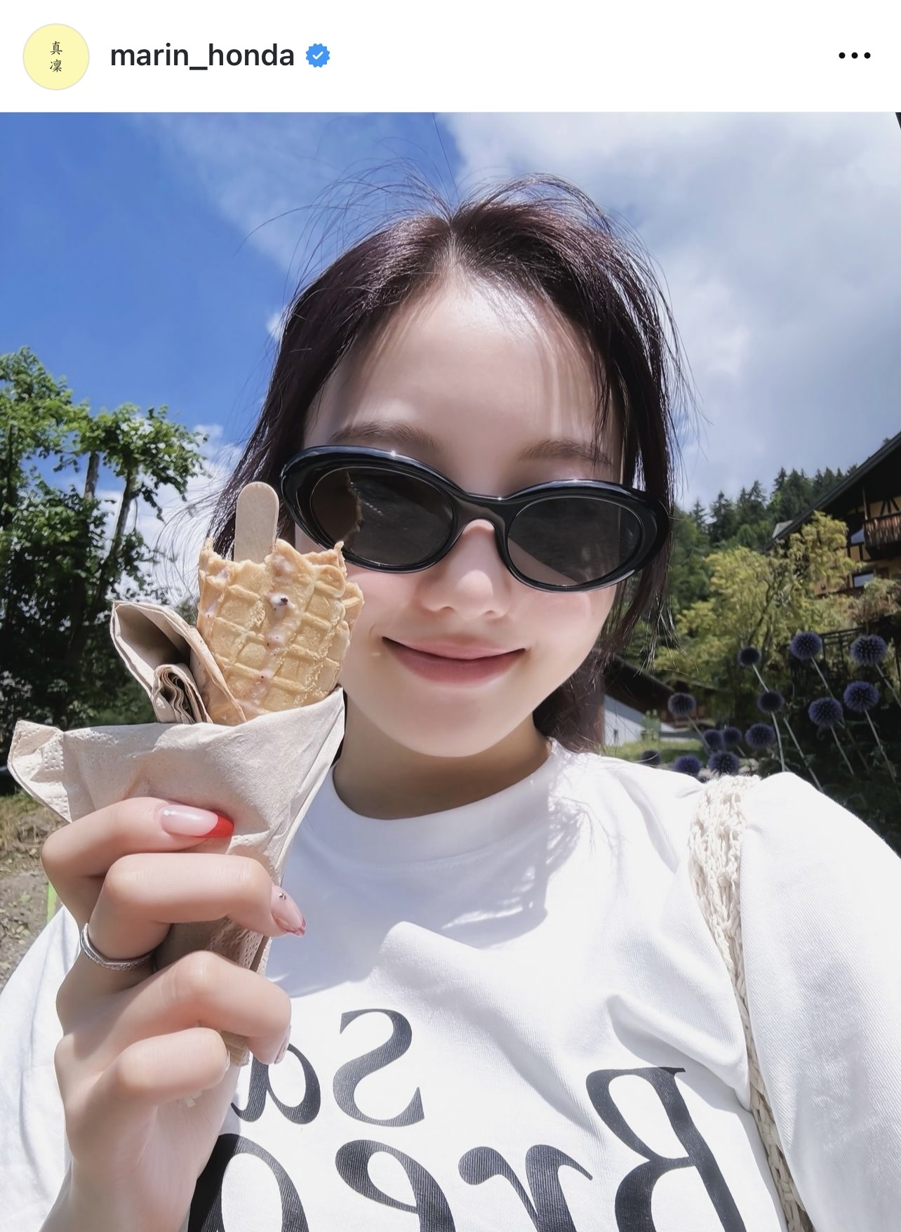 本田真凜さんのインスタグラムから