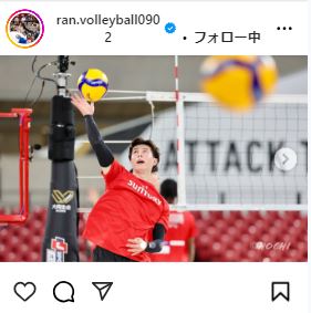 高橋藍のインスタグラムから