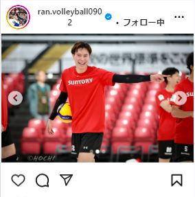 高橋藍のインスタグラムから