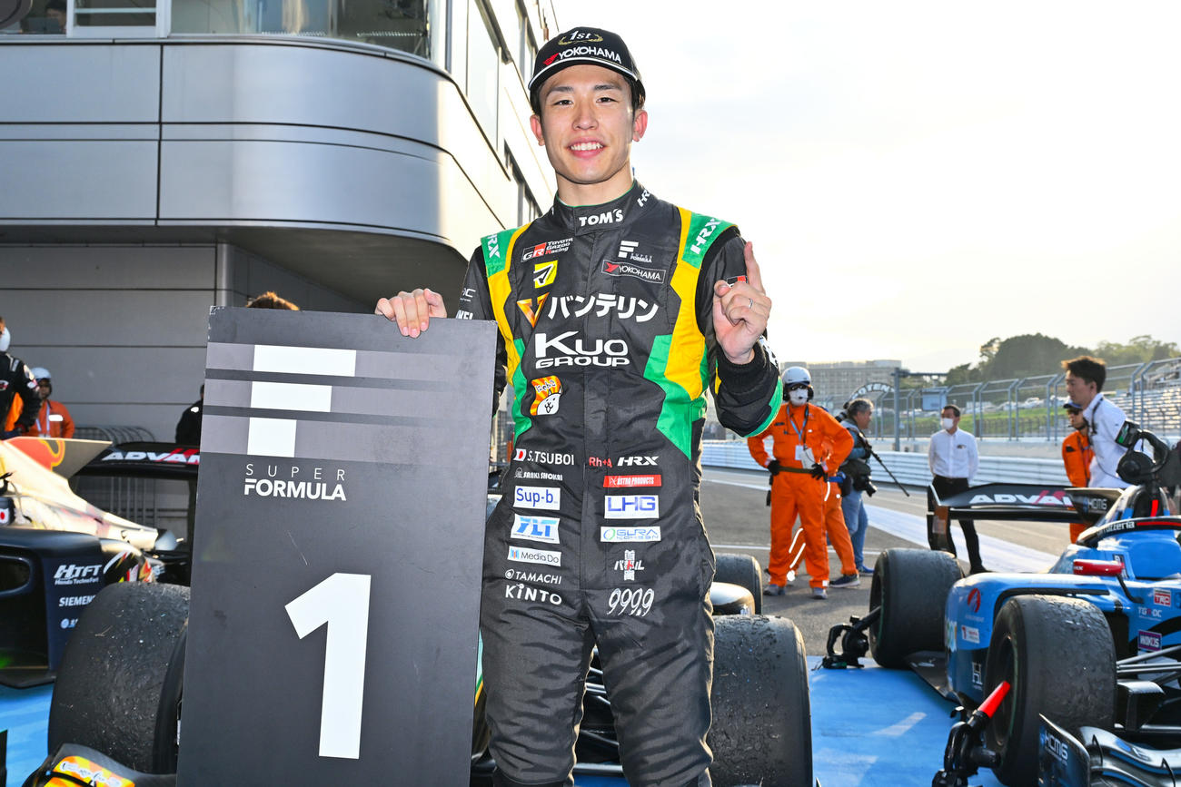 スーパーフォーミュラ第6戦を制した坪井翔は、第4戦富士に次ぐ今季2勝目を挙げた（JRP提供）