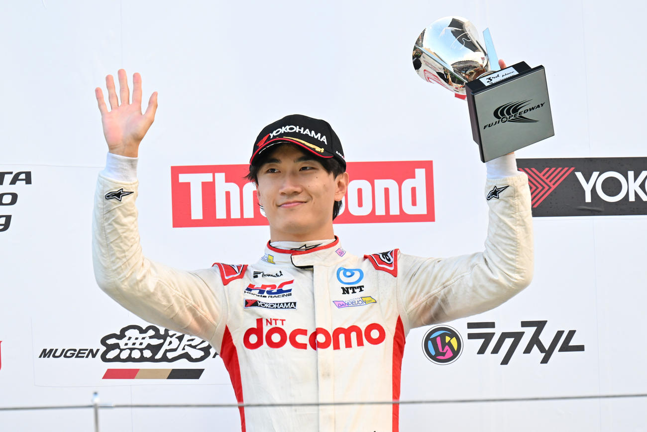スーパーフォーミュラ第7戦で3位となった牧野任祐（JRP提供）