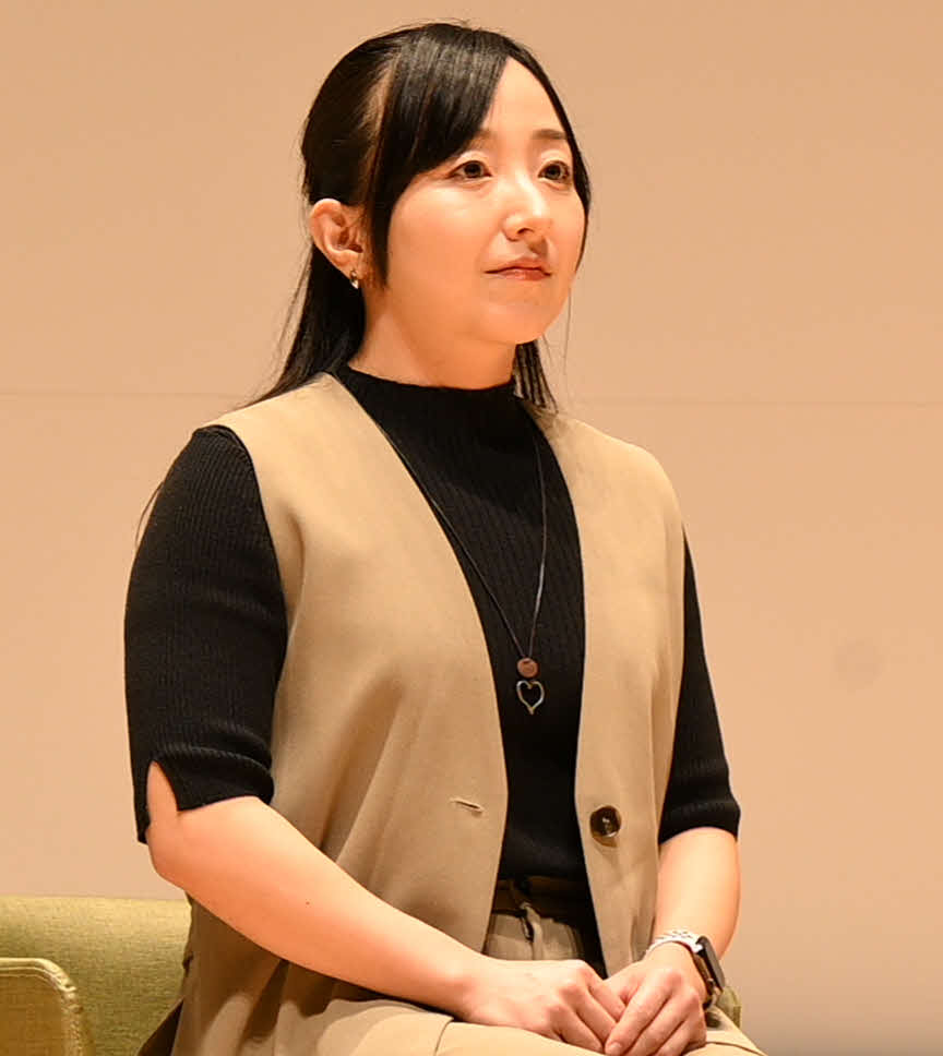 日本カーリング選手権大会横浜2025スタートイベントに出席した藤沢（撮影・飯岡大暉）