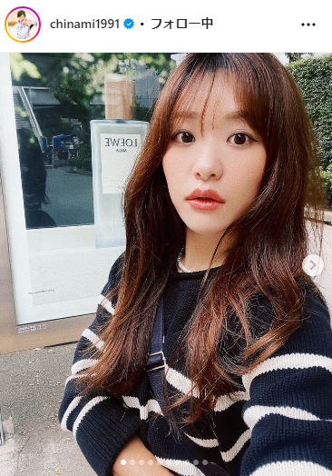 吉田知那美のインスタグラムから