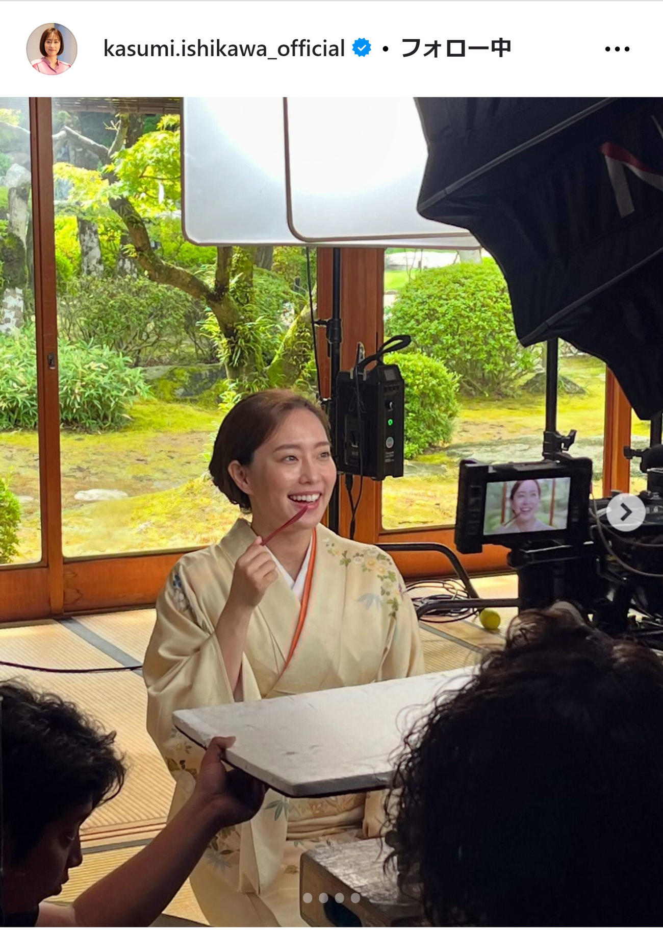 石川佳純さんのインスタグラムから