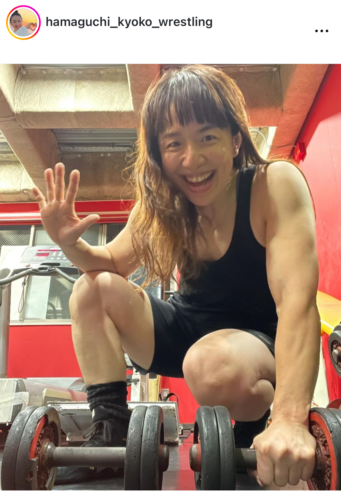 浜口京子のインスタグラムから