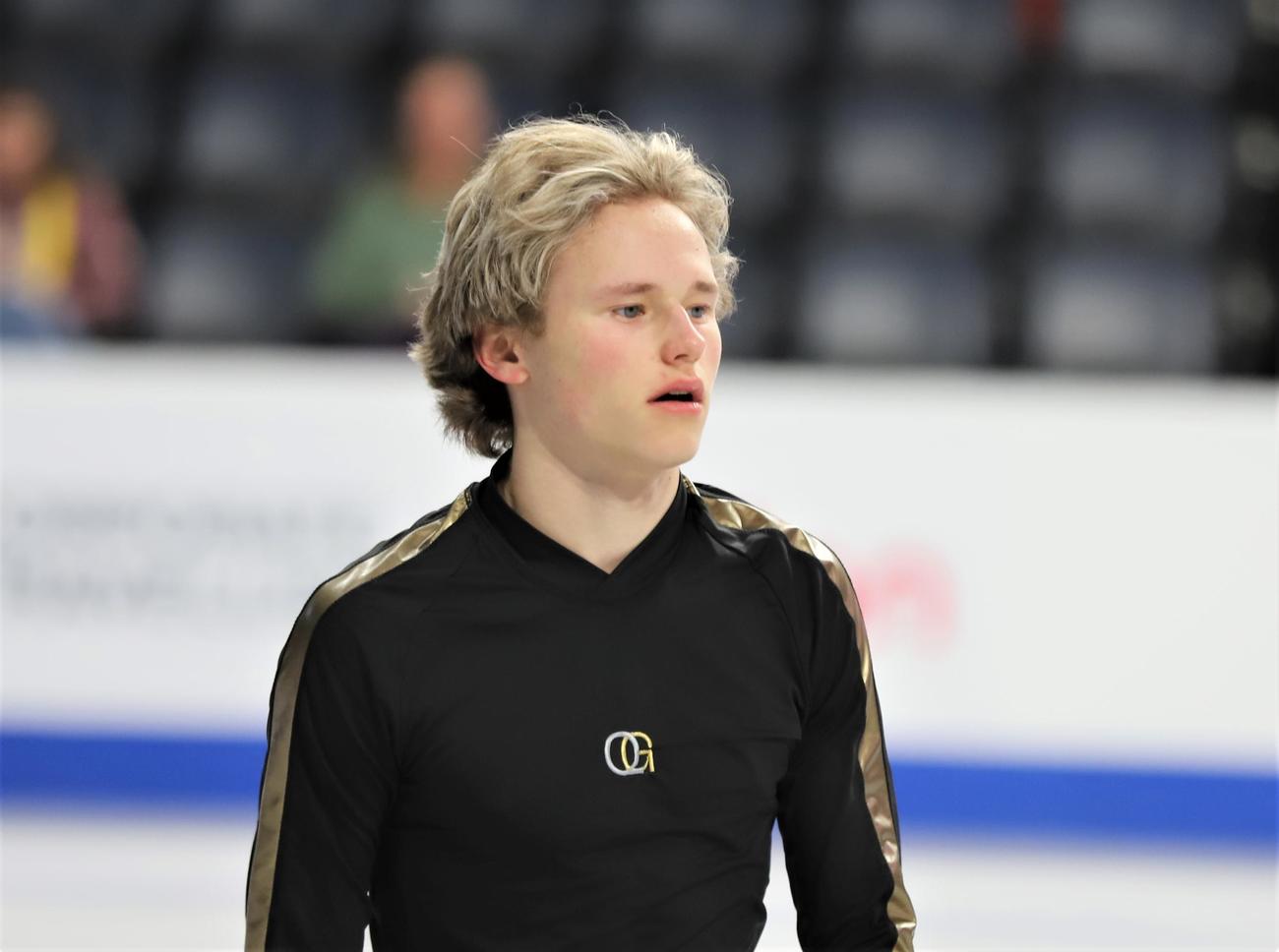 フィギュアスケートGPシリーズスケートカナダ　男子SP当日の公式練習に参加したイリア・マリニン（撮影・藤塚大輔）
