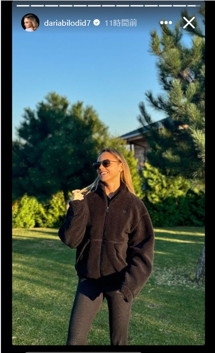 ダリア・ビロディドのインスタグラムから