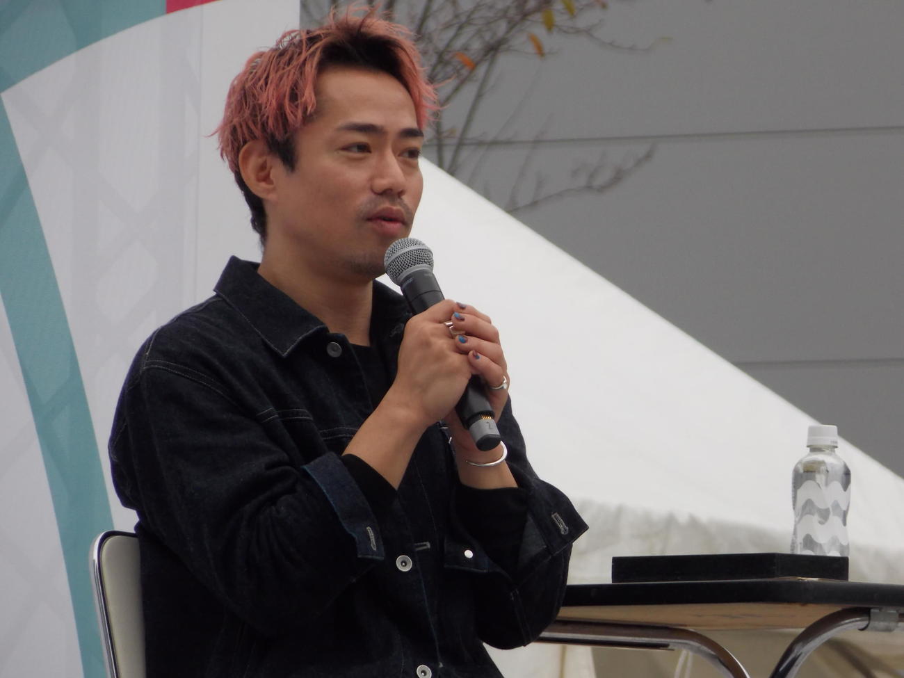 MFLP船橋プレミアムフェスタ2024のトークショーで思いを語る高橋大輔さん（撮影・松本航）