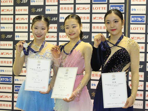 フィギュア】島田麻央が初の東日本選手権で優勝、中井亜美2位、高木謡