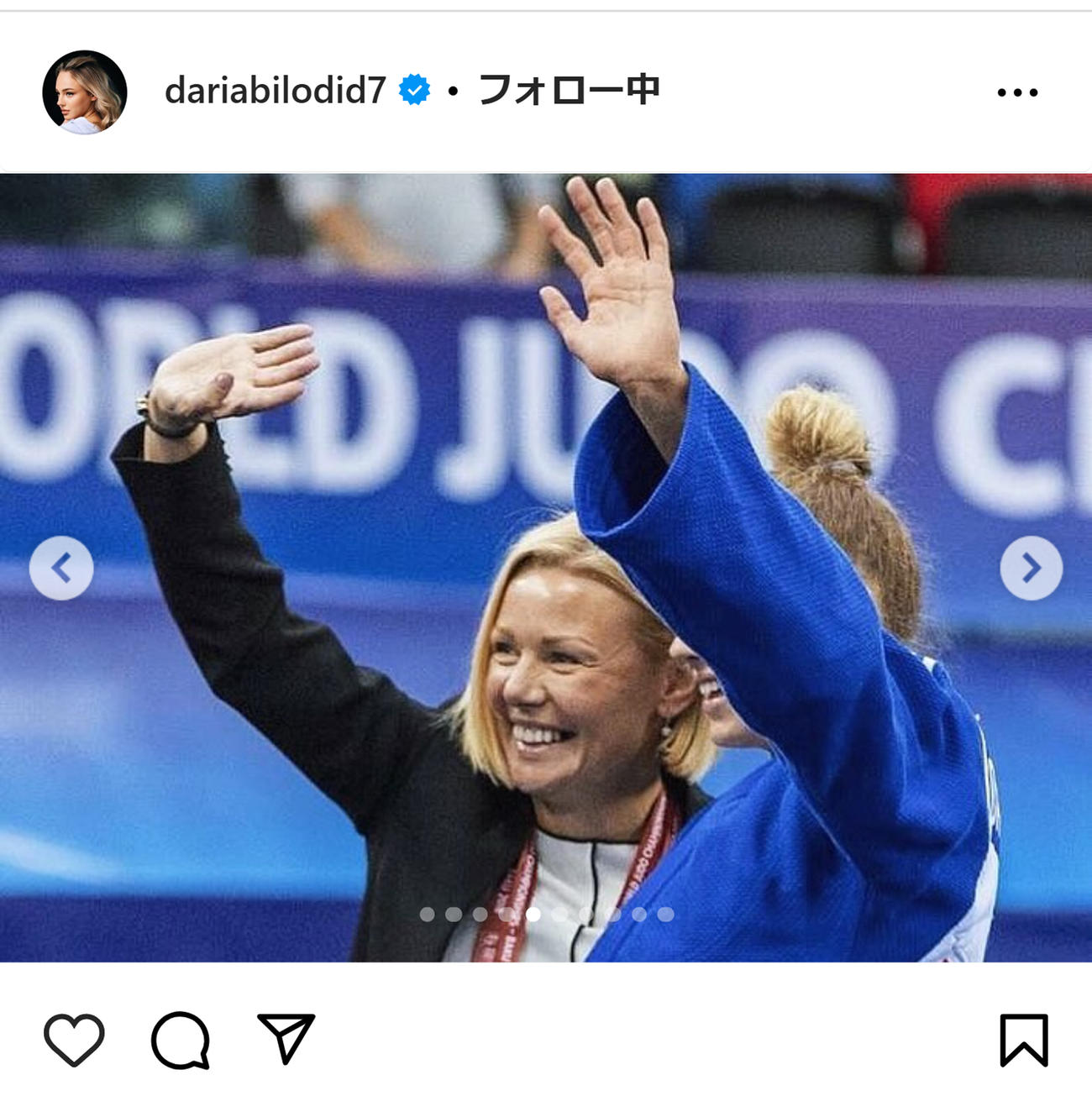 ダリア・ビロディドのインスタグラムから