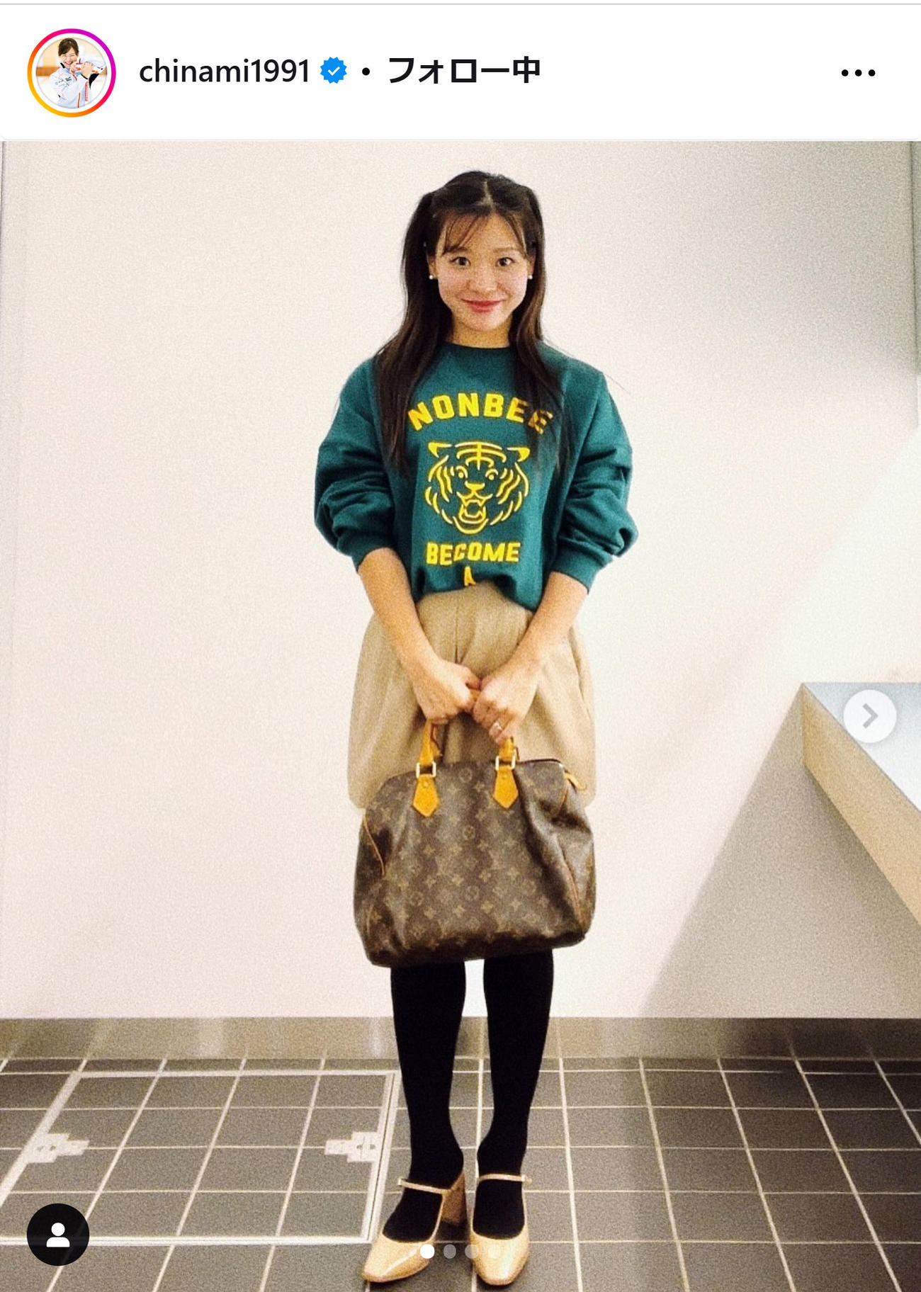吉田知那美のインスタグラムから