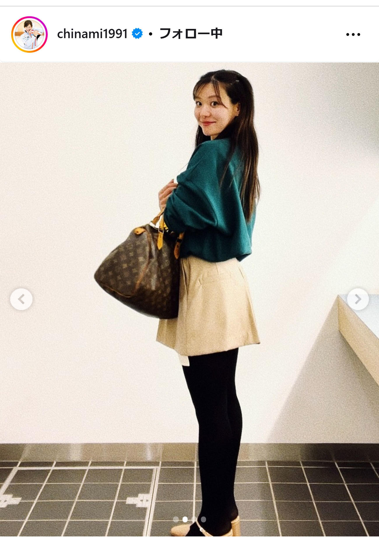 吉田知那美のインスタグラムから