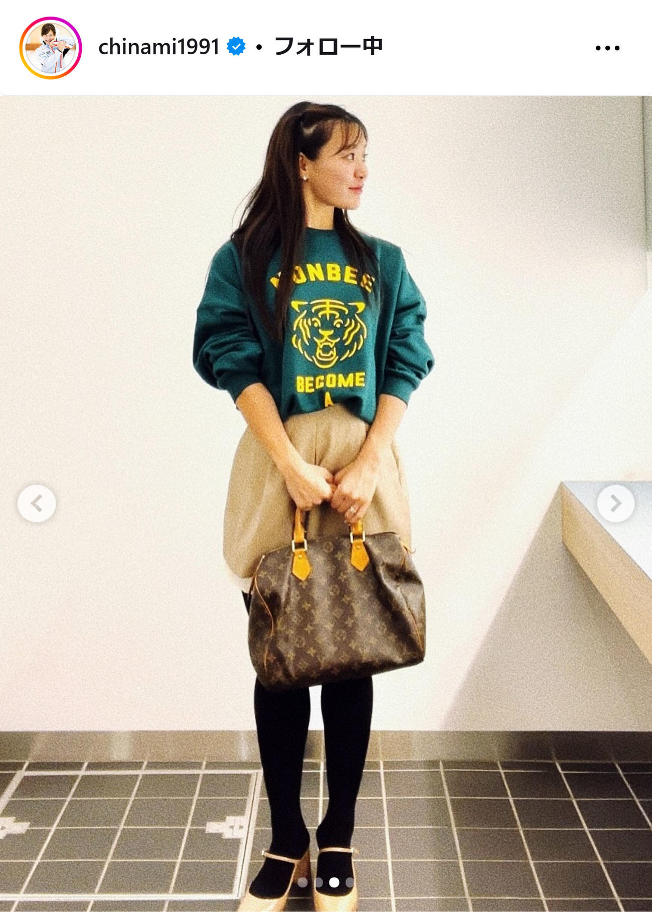 吉田知那美のインスタグラムから