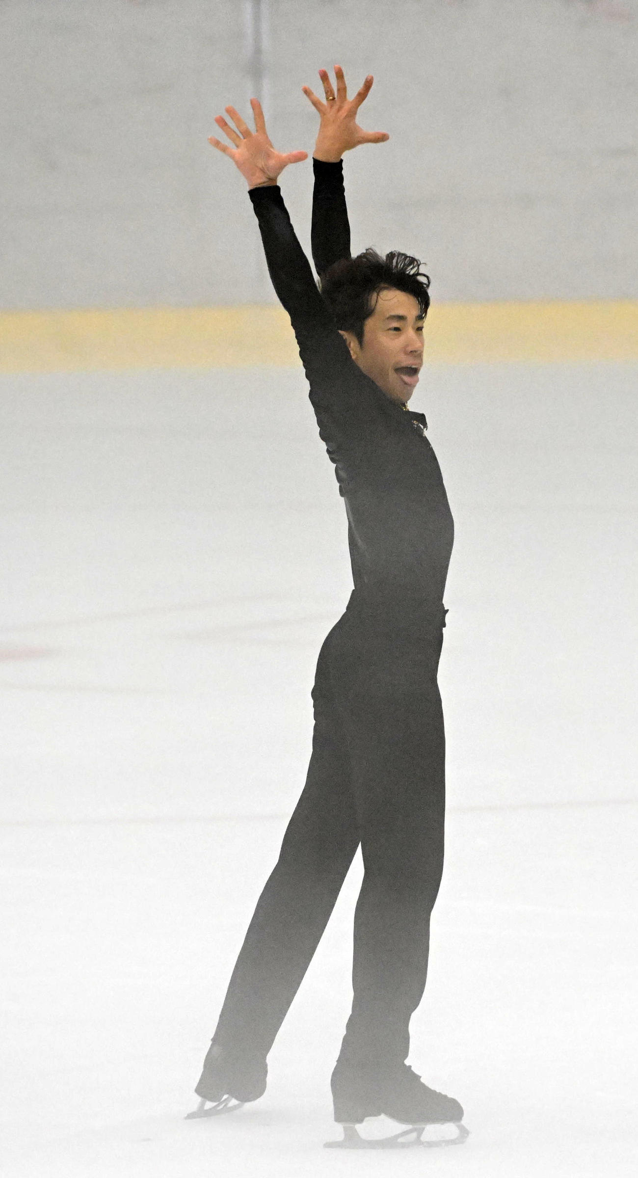男子SPで演技を行う織田信成（撮影・前岡正明）