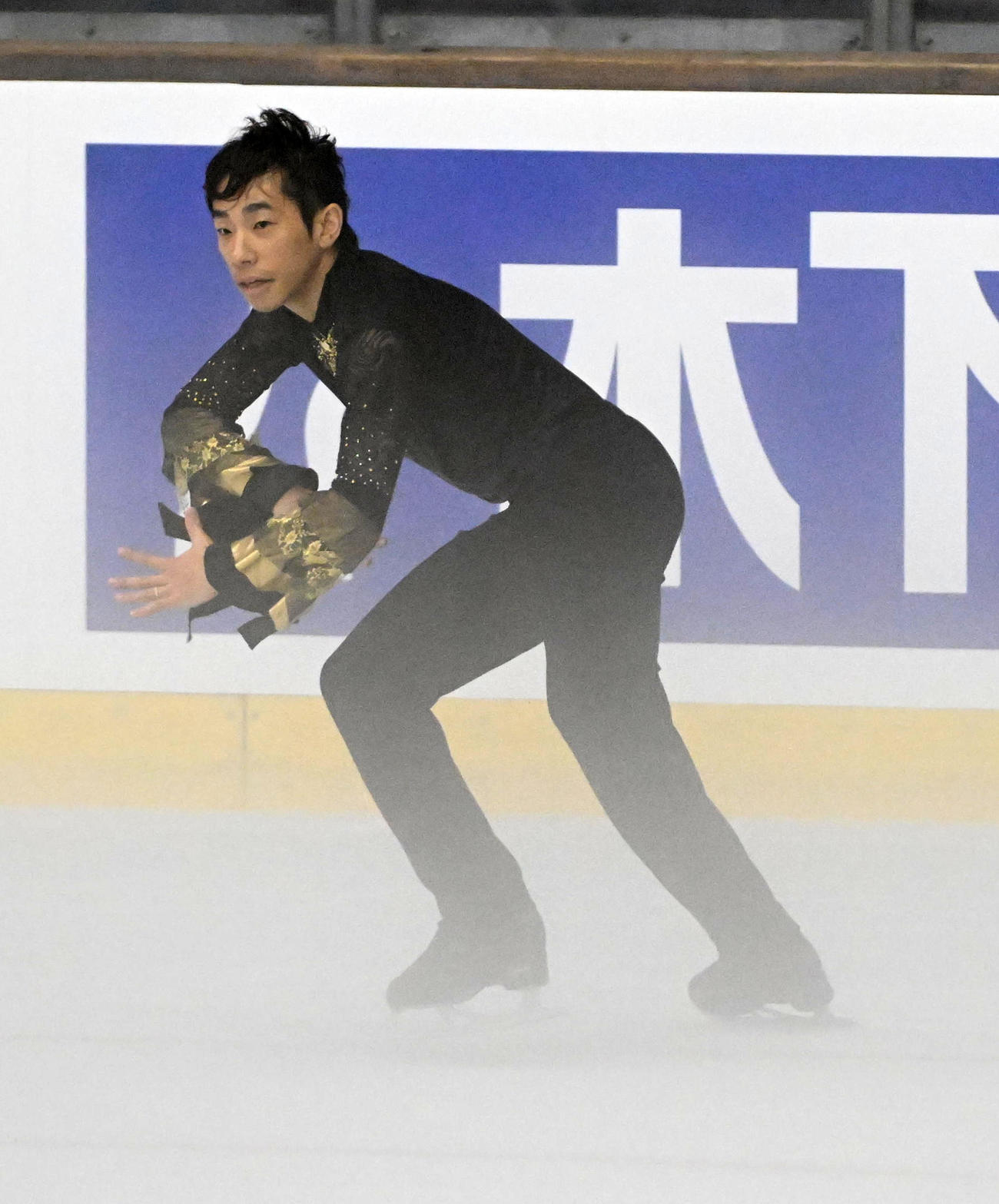 男子SPで演技を行う織田信成（撮影・前岡正明）