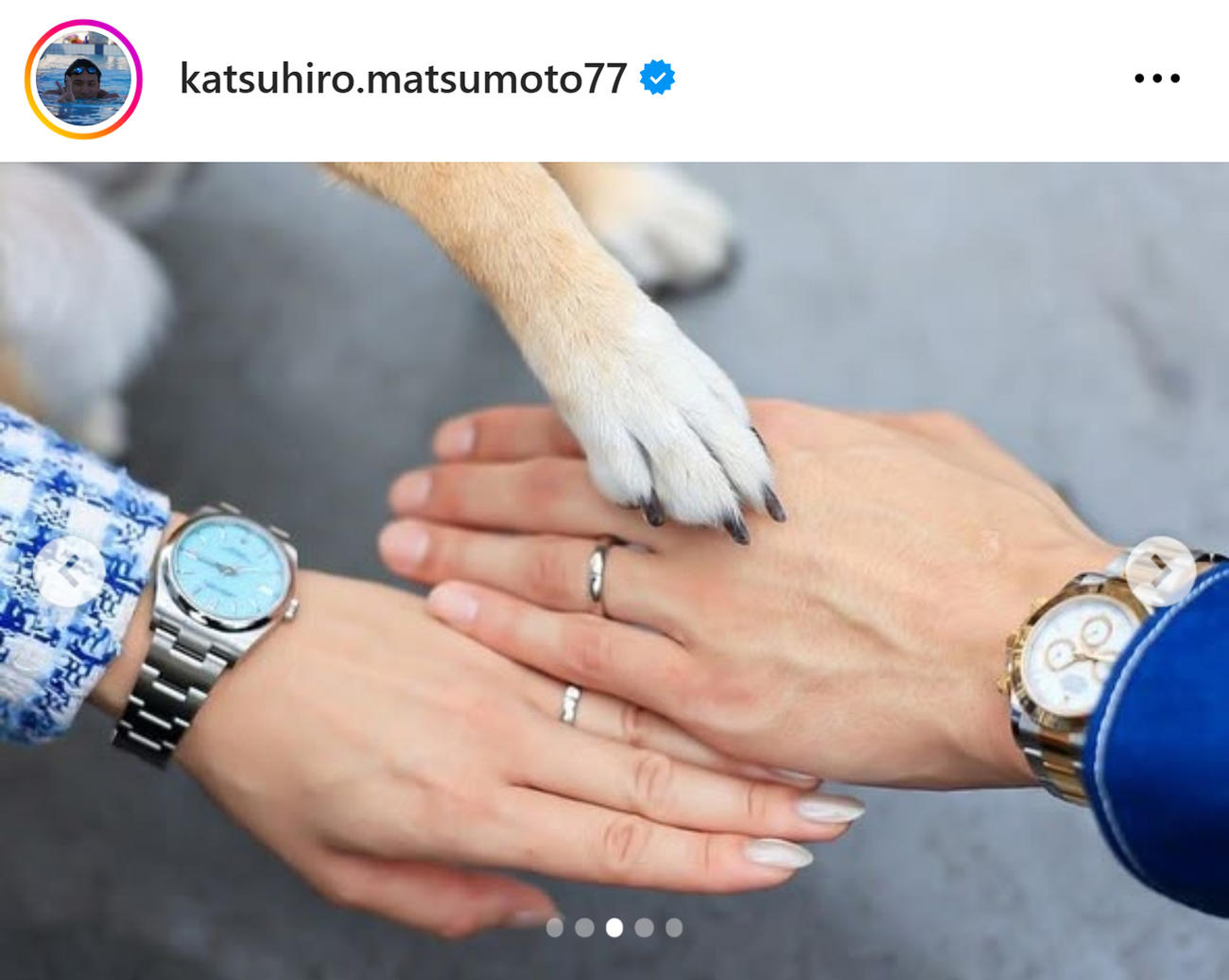 松元克央のインスタグラムから
