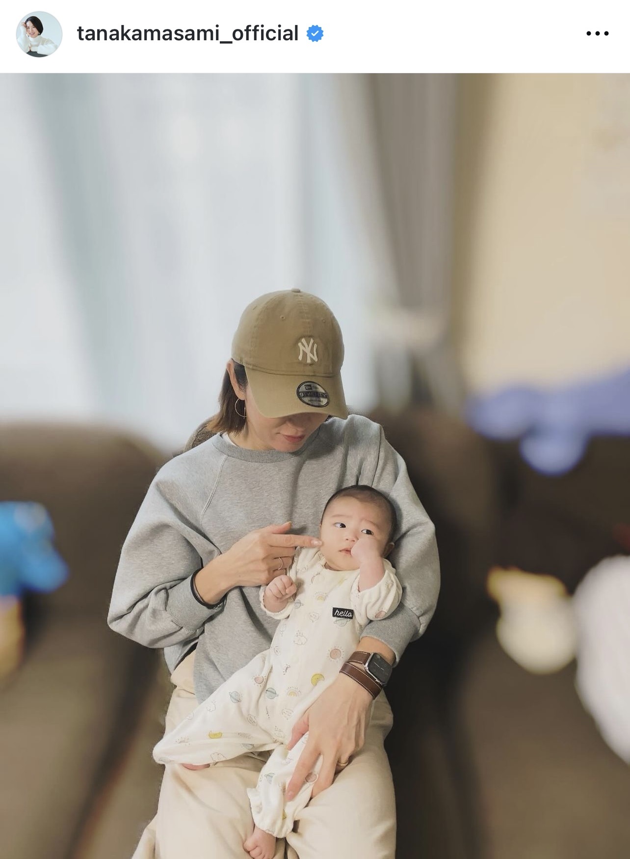 田中雅美さんのインスタグラムから