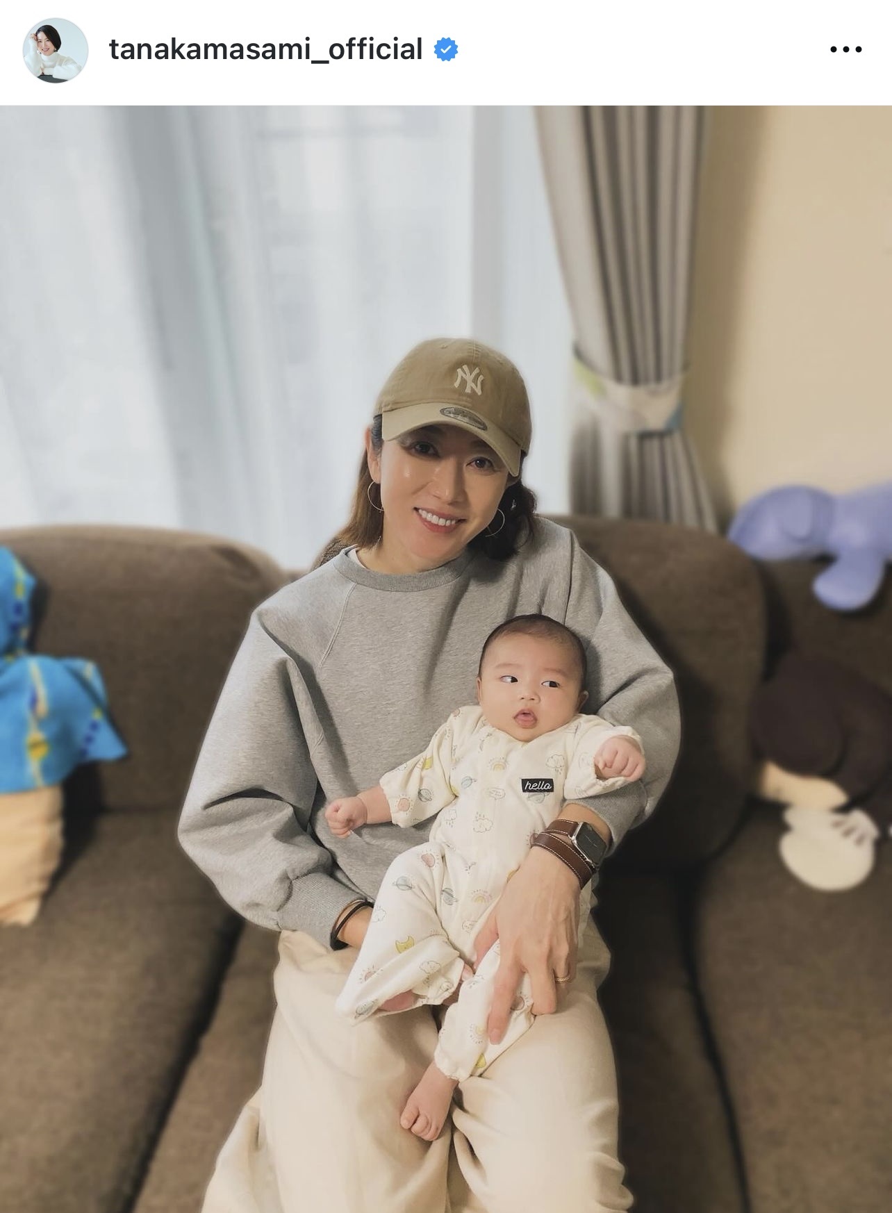 田中雅美さんのインスタグラムから