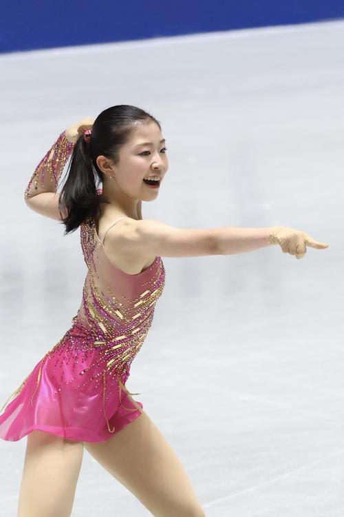 女子SP 華麗な演技を披露する千葉(撮影・河田真司)