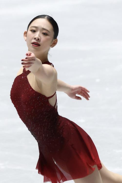 女子SP 華麗な演技を披露する青木(撮影・河田真司)