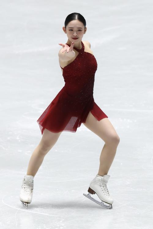 女子SP 華麗な演技を披露する青木(撮影・河田真司)
