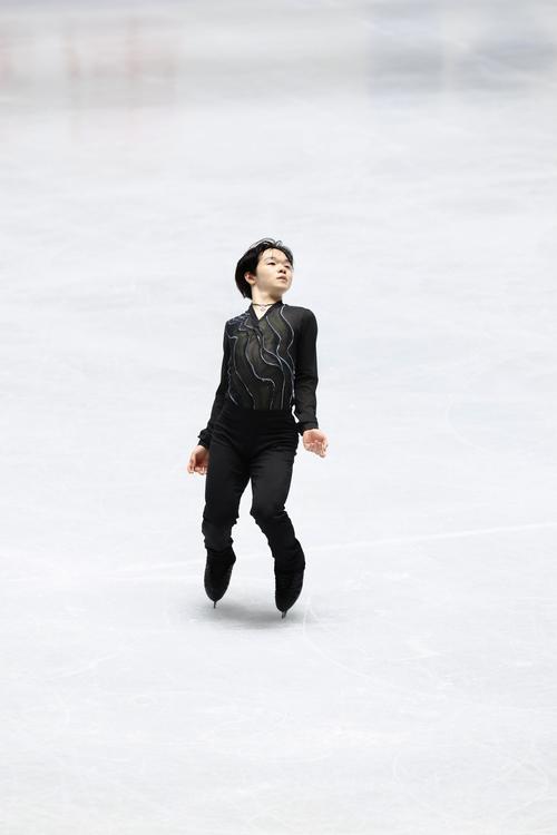 男子SP 演技を披露する鍵山(撮影・河田真司)