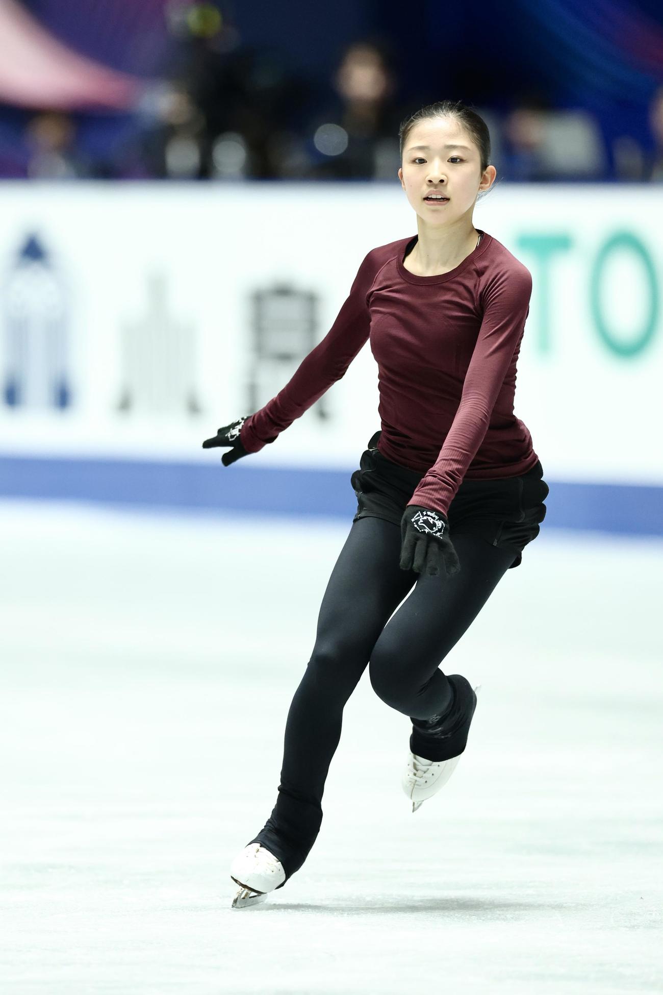 公式練習で演技調整する千葉（撮影・河田真司）